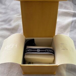 Fendi Black Fabric Bracelet